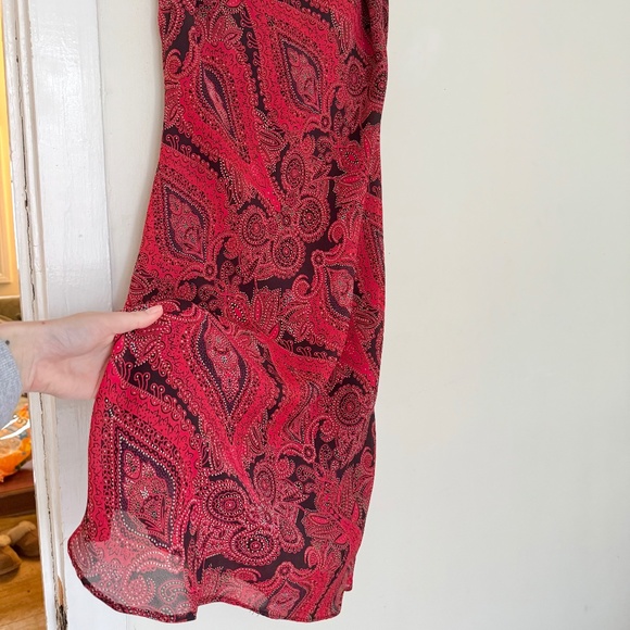 VINTAGE abstract slip midi dress - Picture 7 of 9